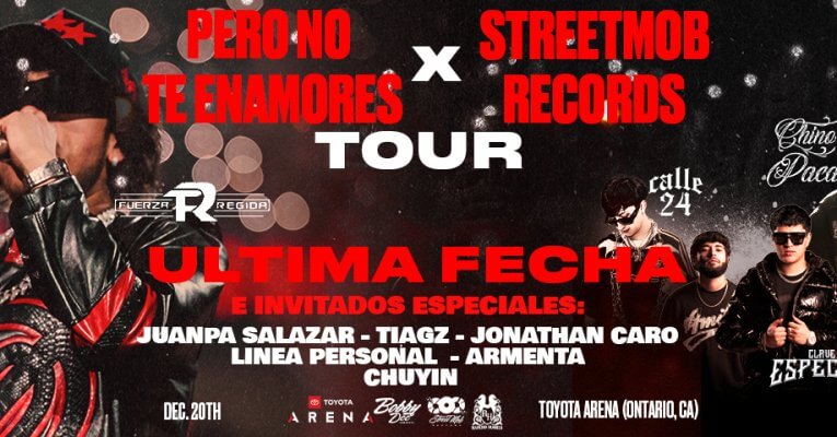 FUERZA REGIDA at Toyota Arena Friday December 20th • Mega 96.3 FM