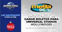 Mega 96.3 te da la oportunidad de ganar boletos para cuatro personas a Universal Studios Hollywood